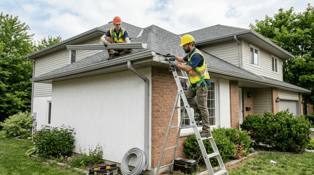 canalones aluminio continuo madrid instalacion vivienda