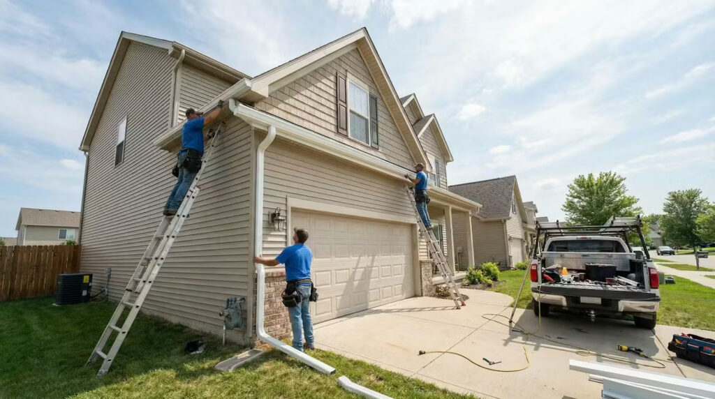 instalación de canalones en madrid vivienda
